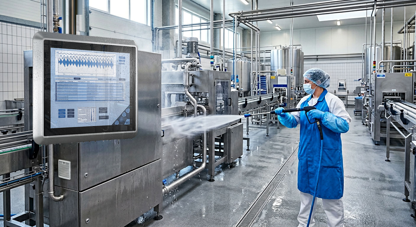 Touchpanel Lebensmittelindustrie: Hygienische HMI bis IP69k