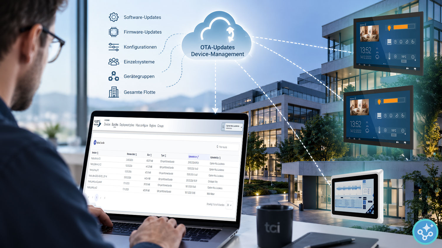 OTA-Updates und Device Management: Touchpanels langfristig betreiben