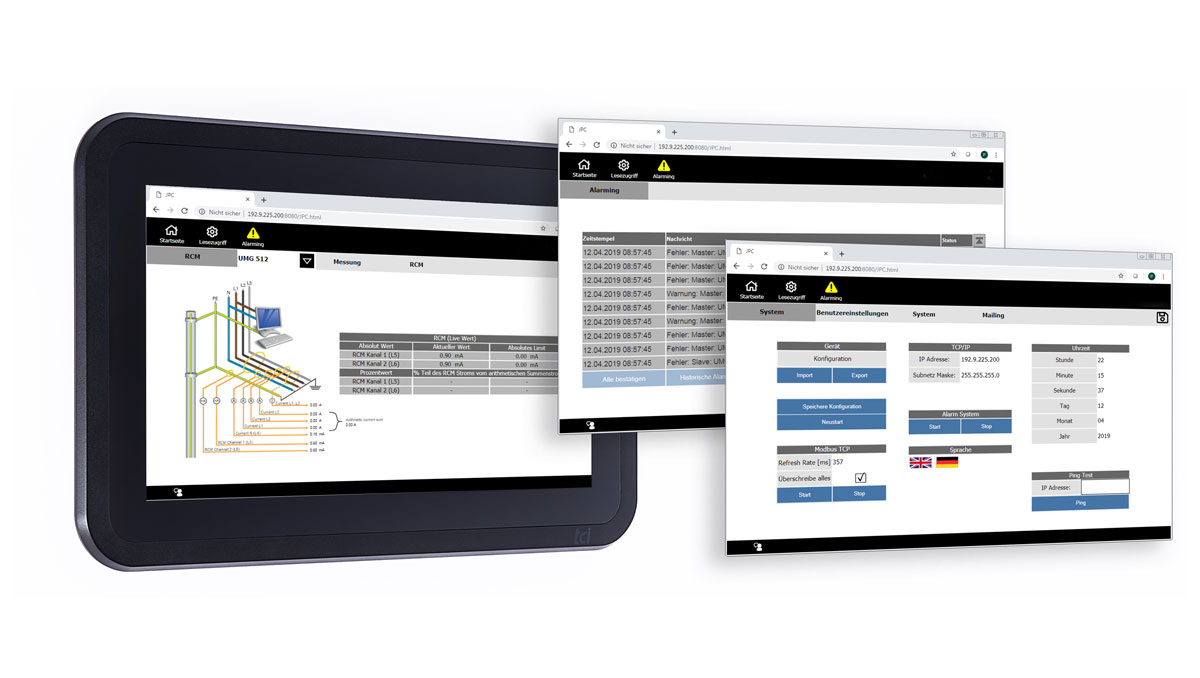 Touchpanel-Lösungen und visuelle Automatisierung - Energiemanagementsektor