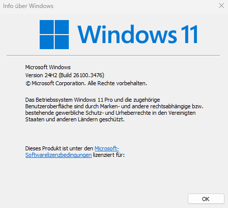 Screenshot Windowssystem